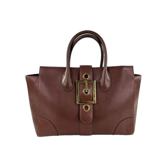 Gucci Handbags - Gucci Lady Buckle Tote Bag Brown Pony Style Calfskin Handbag 2013